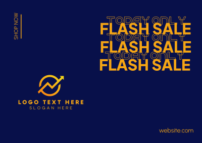 Flash Sale Shop Postcard Image Preview