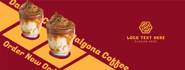 Dalgona Coffee Feature Facebook Cover Design Image Preview