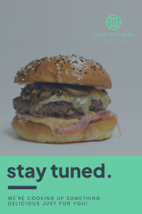 Exciting Burger Launch Pinterest Pin Image Preview