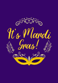 Fancy Mardi Gras Poster Design