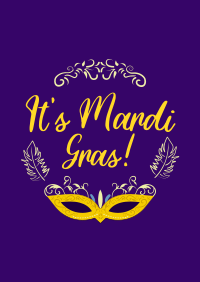 Fancy Mardi Gras Poster Image Preview