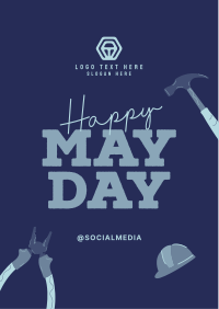 Happy May Day Flyer Design