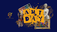 Art Day Collage Facebook Event Cover Design