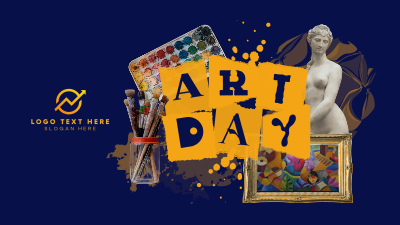 Art Day Collage Facebook event cover Image Preview