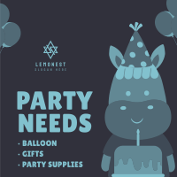 Party Supplies Instagram post Image Preview