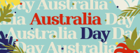 Australia Day Pattern Facebook cover Image Preview