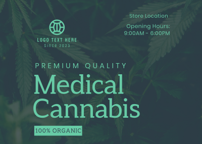 Medical Cannabis Postcard Image Preview