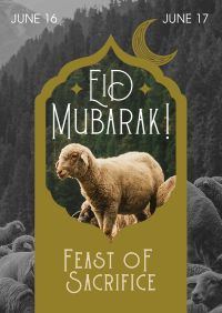 Rustic Eid al Adha Poster Design