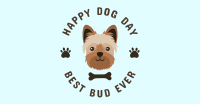 Yorkie Happy Dog Day Facebook ad Image Preview