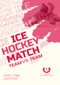 Ice Hockey Versus Match Poster Image Preview