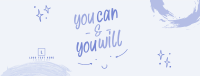 Cute Motivational Message Facebook cover Image Preview
