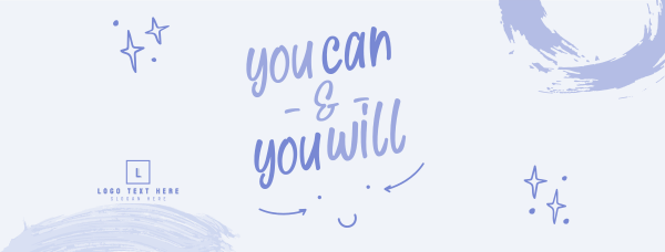 Cute Motivational Message Facebook Cover Design Image Preview