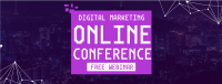 Online Conference Facebook cover Image Preview
