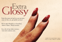 Retro Manicure Ad Pinterest Cover Design