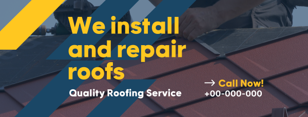 Quality Roof Service Facebook Cover Design Image Preview