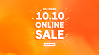 10.10 Online Sale Facebook event cover Image Preview
