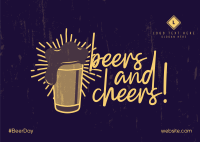 Cheers and Beers Postcard Image Preview