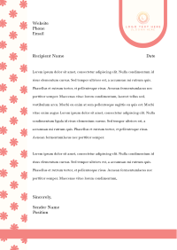 Candy Flower Letterhead Image Preview