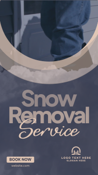 Snow Removal Service Instagram Story Design