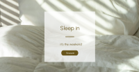 Sleep In Facebook ad Image Preview