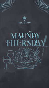 Maundy Thursday Supper Instagram Story Design