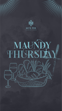 Maundy Thursday Supper Instagram story Image Preview