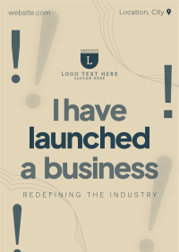 Corporate Business Launch Poster Design