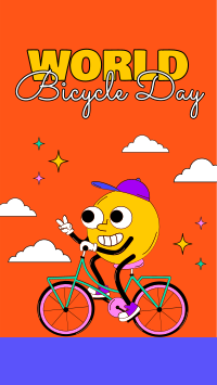 Celebrate Bicycle Day YouTube Short Design