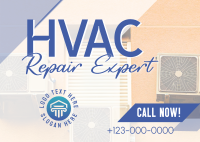 HVAC Repair Expert Postcard Image Preview