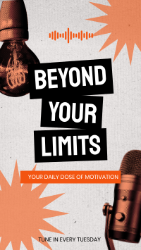 Beyond Your Limits Podcast Facebook Story Design