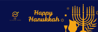Happy Hanukkah Twitter header (cover) Image Preview