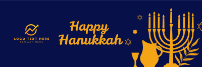 Happy Hanukkah Twitter header (cover) Image Preview