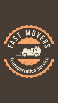 Movers Truck Badge Instagram Story Design