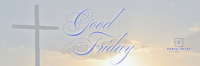 Good Friday Crucifix Greeting Twitter header (cover) Image Preview
