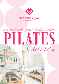 Minimalist Pilates Classes Poster Image Preview