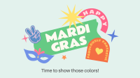 Happy Mardi Gras Zoom Background Design