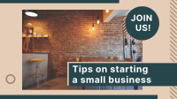 How Small Business Success Facebook Event Cover Design