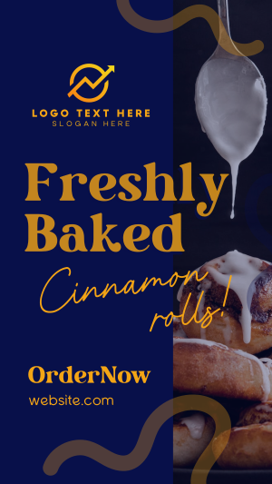 Freshly Baked Cinnamon Instagram story Image Preview