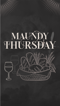Maundy Thursday Supper Instagram Reel Image Preview