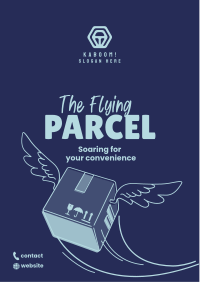 Flying Parcel Flyer Image Preview