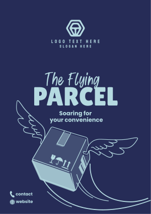 Flying Parcel Flyer Image Preview