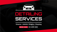 Car Detailing Services Facebook Event Cover Design