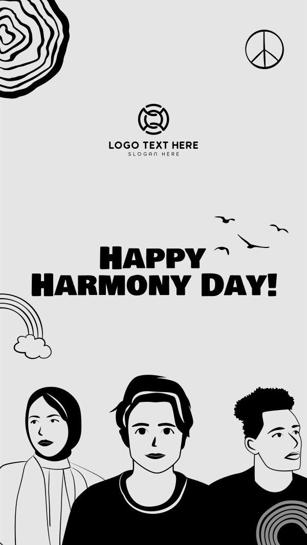 Harmony Day Celebration Facebook Story Design Image Preview