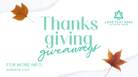 Ripped Thanksgiving Gifts Facebook Event Cover Design