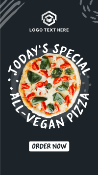 Vegan Pizza Instagram story Image Preview