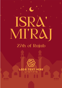 Elegant Isra and Mi'raj Poster Image Preview