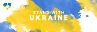 Stand with Ukraine Paint Twitter Header Image Preview