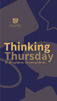 Minimalist Thinking Thursday Instagram Story Design