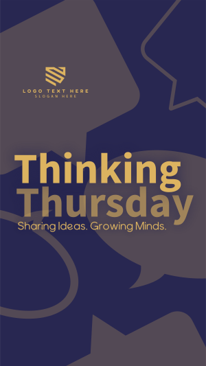 Minimalist Thinking Thursday Instagram story Image Preview