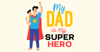 Superhero Dad Facebook Ad Design